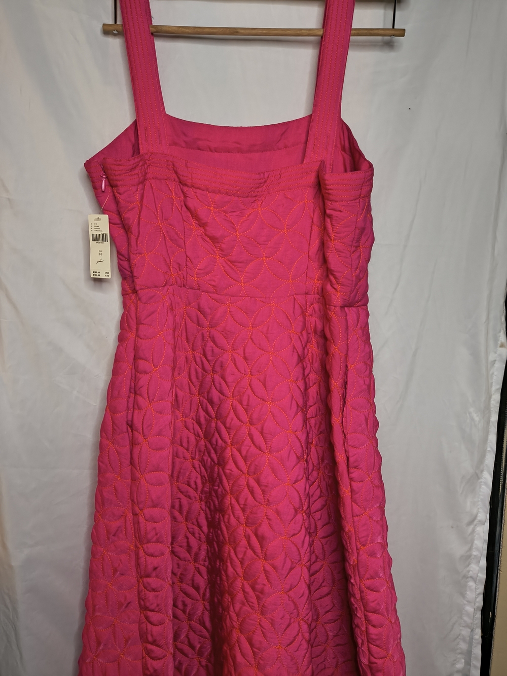 Maeve Hot Pink Quilted A-Line Sundress - Picture 6 of 10